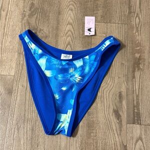 Wild Fable Blue Patterned Bikini Bottom